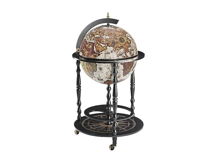 Meuble Bar Italien Zaffoli En Bois - Dimensions 75x75x100 Cm, Marron, Occasion En Bon état - Chariot De Bar élégant