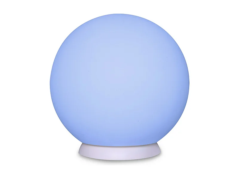 Candeeiro de Exterior Recarregável Lucilla, Branco, 25x25x25 cm, Majestic