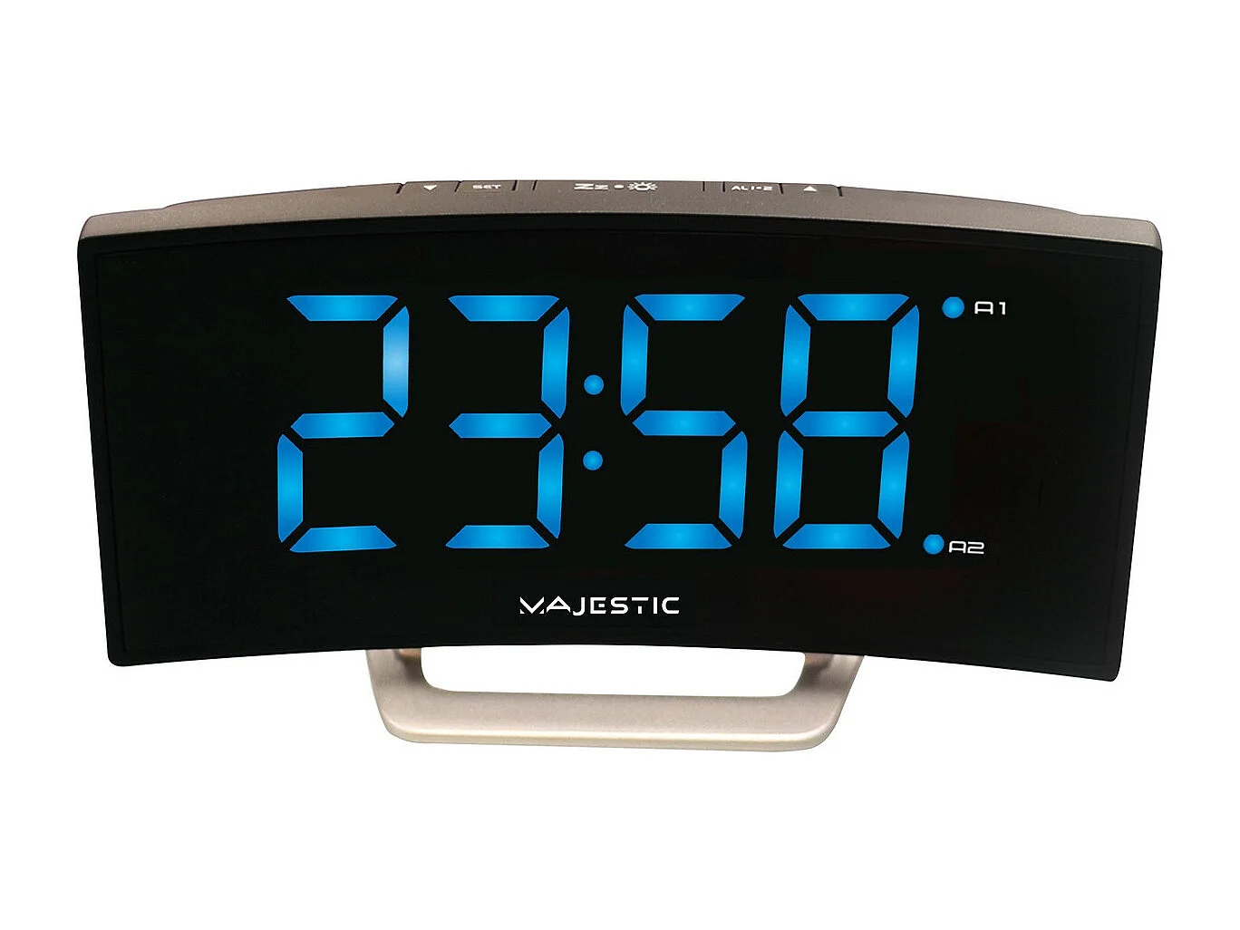 Reloj Despertador Inteligente Morning, Negro, 4x8,7x17,1 cm, Majestic