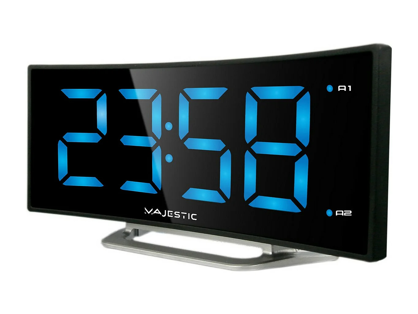 Reloj Despertador Inteligente Morning, Negro, 4x8,7x17,1 cm, Majestic