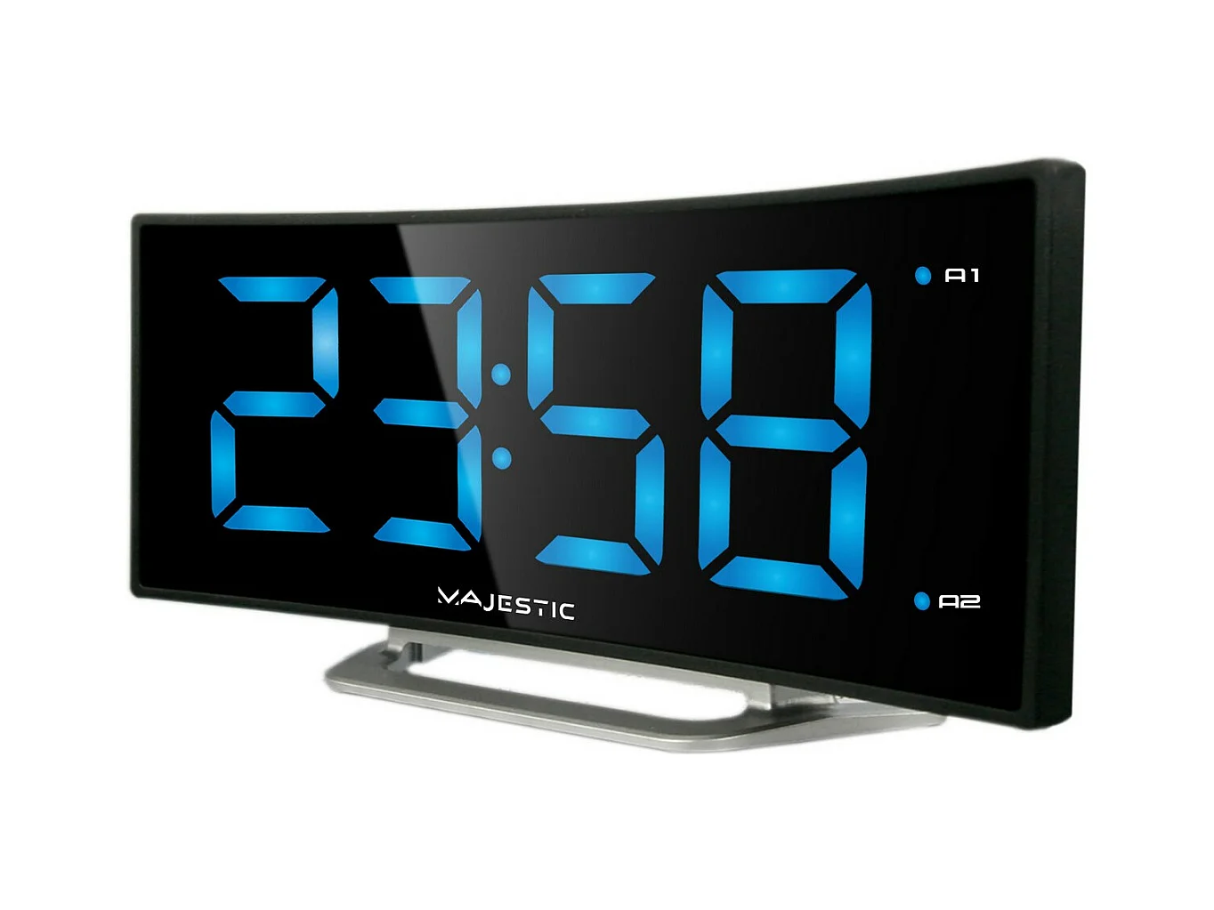 Inteligentny Budzik Morning, Czarny, 4x8,7x17,1 cm, Majestic