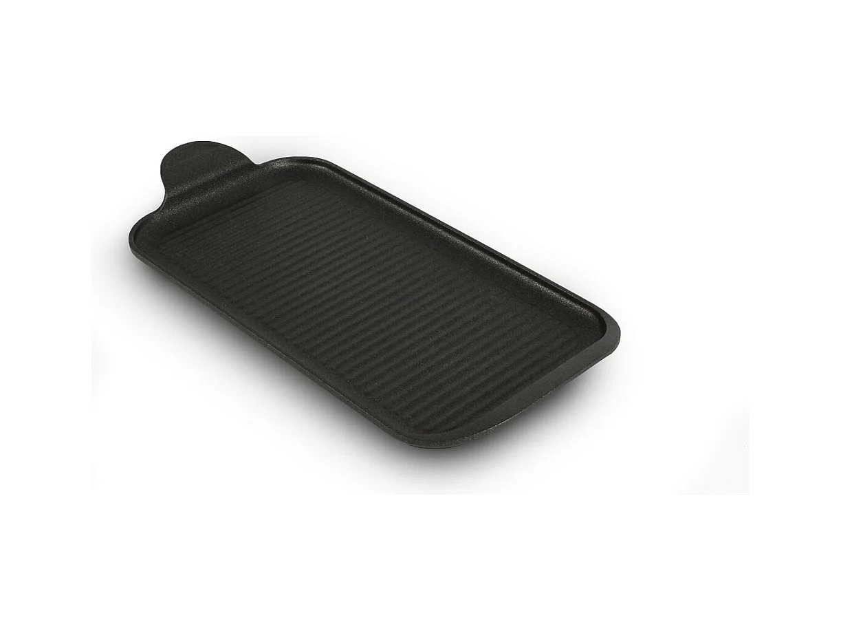 Plaat Finger-Grill BBQ, Zwart, 32x16x2 cm, Risolì