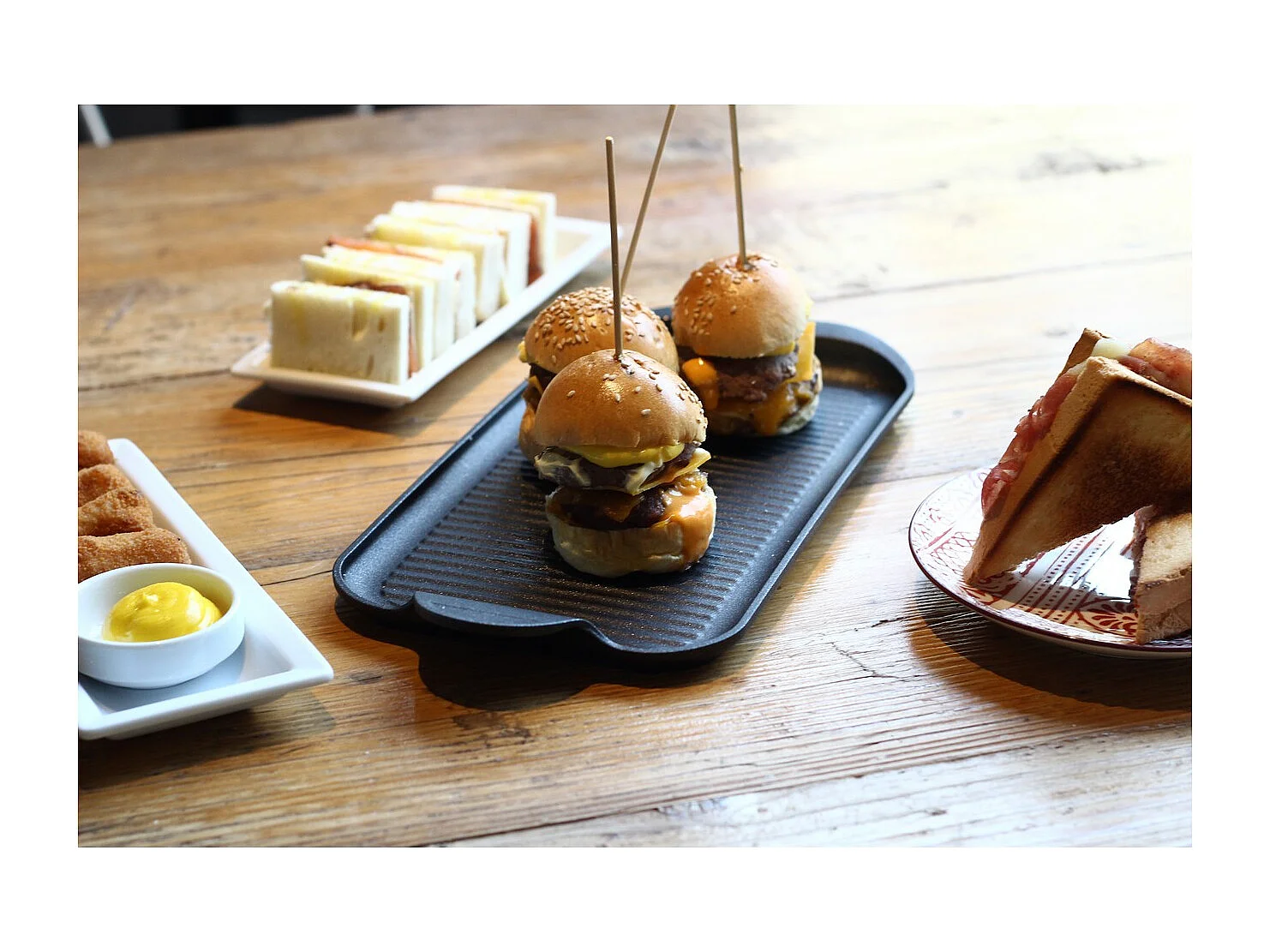 Plaque Finger-Grill BBQ, Noir, 32x16x2 cm, Risolì