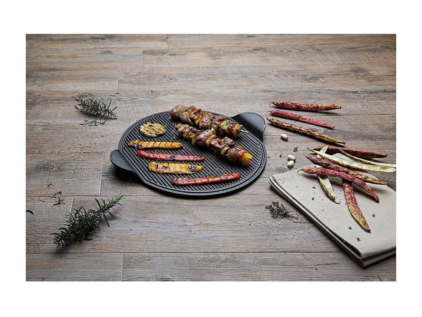 Patelnia do Grillowania Pizzy Explora, Czarny, 40x35x1,5 cm, Risolì