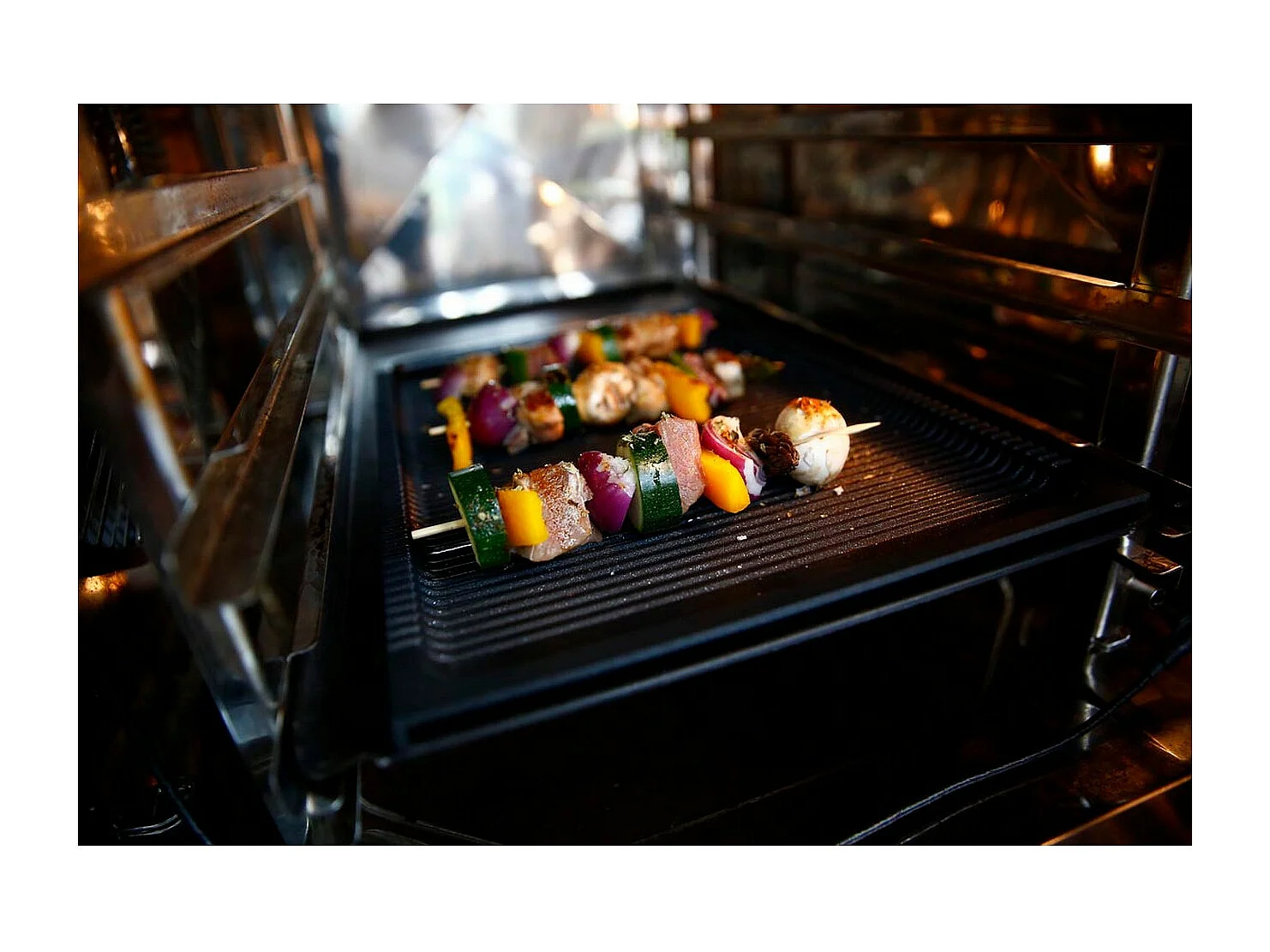 Grillplaat BBQ, Zwart, 38x26,5x2 cm, Risolì