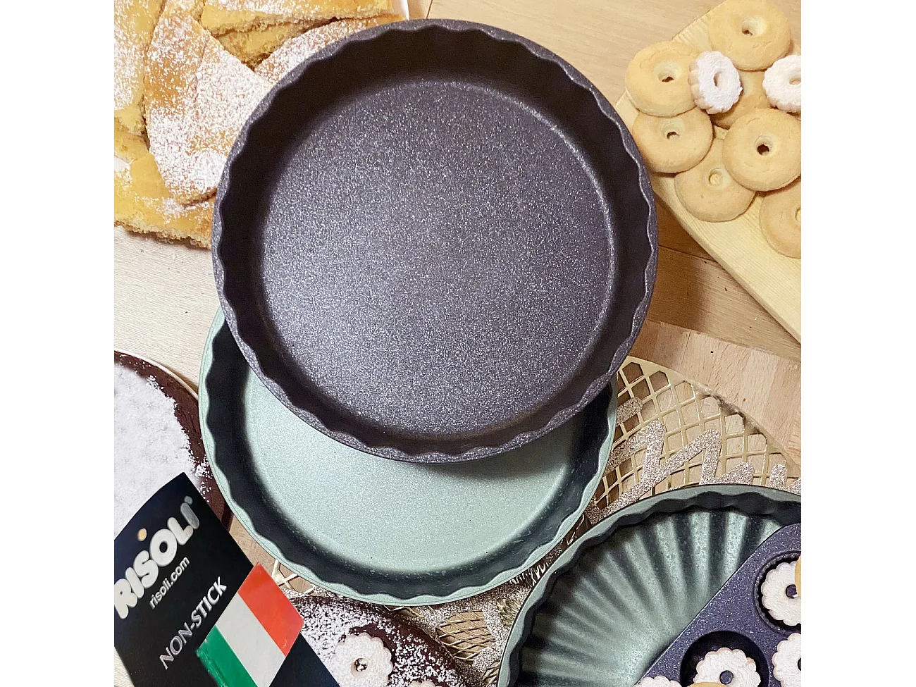 Forma do Pieczenia Royal D'Alù, Zielony, 24x24x5 cm, Risolì