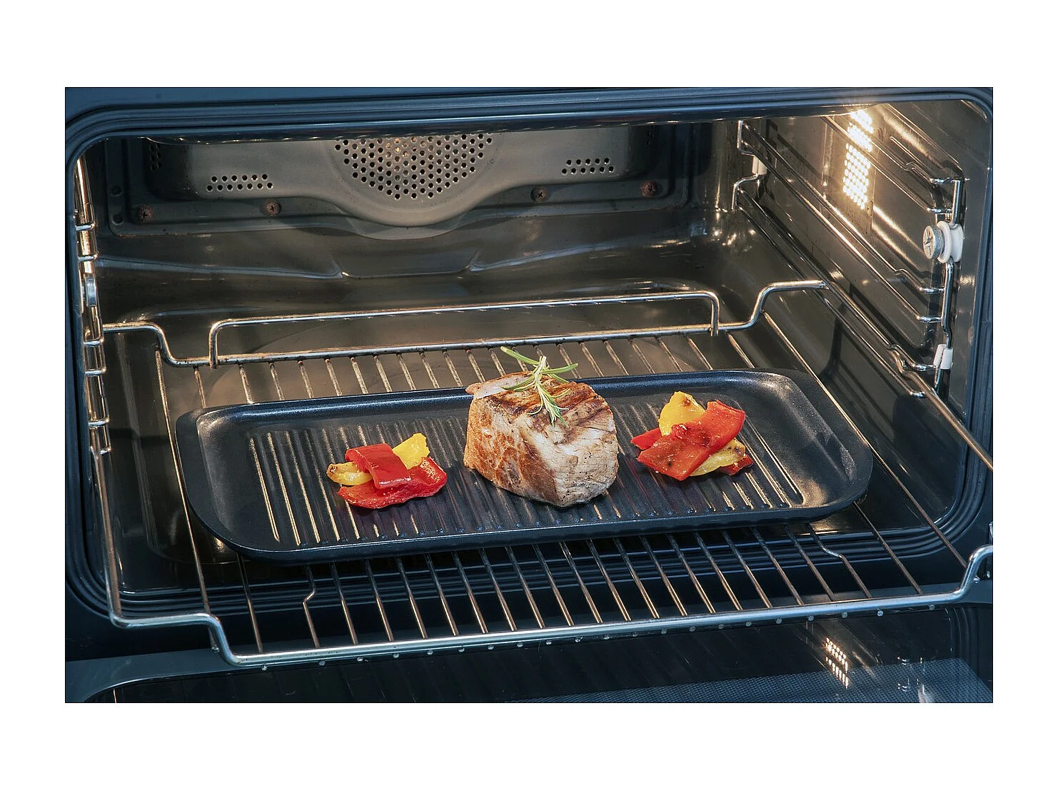 Grillplaat BBQ, Zwart, 36x18x2,2 cm, Risolì