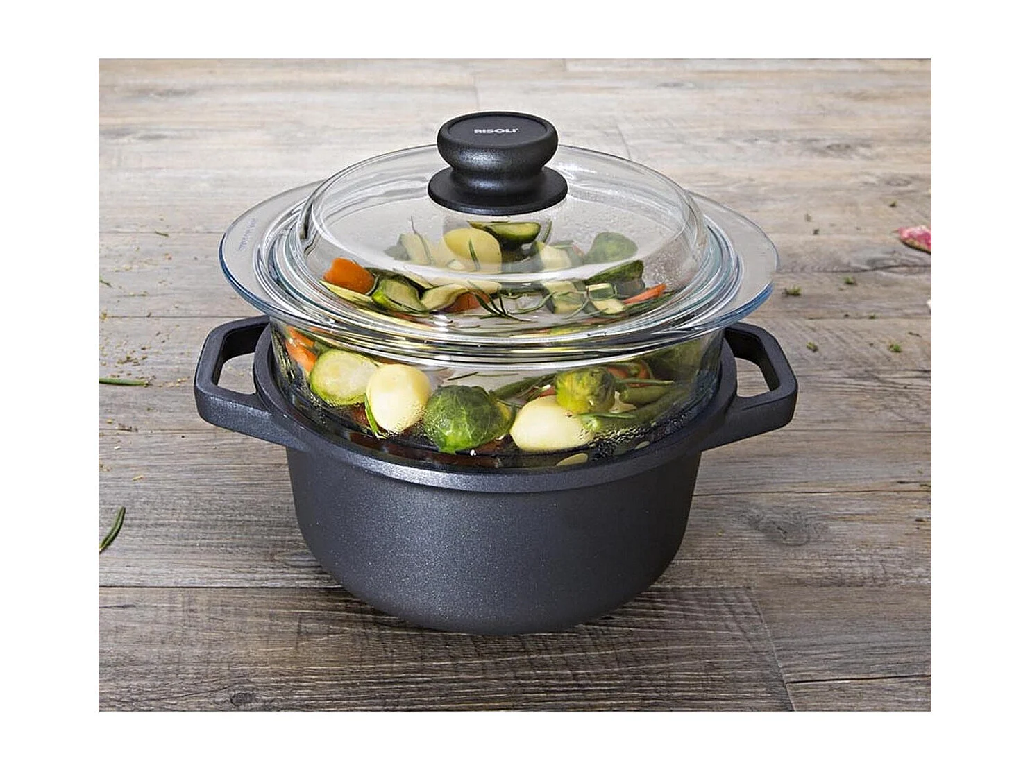 Cuiseur Vapeur Les Accessoires, Transparent, 20x20x15 cm, Risolì