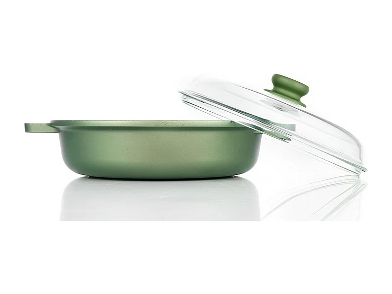 Braadpan Dr. Green, Groen, 28x28x8 cm, Risolì