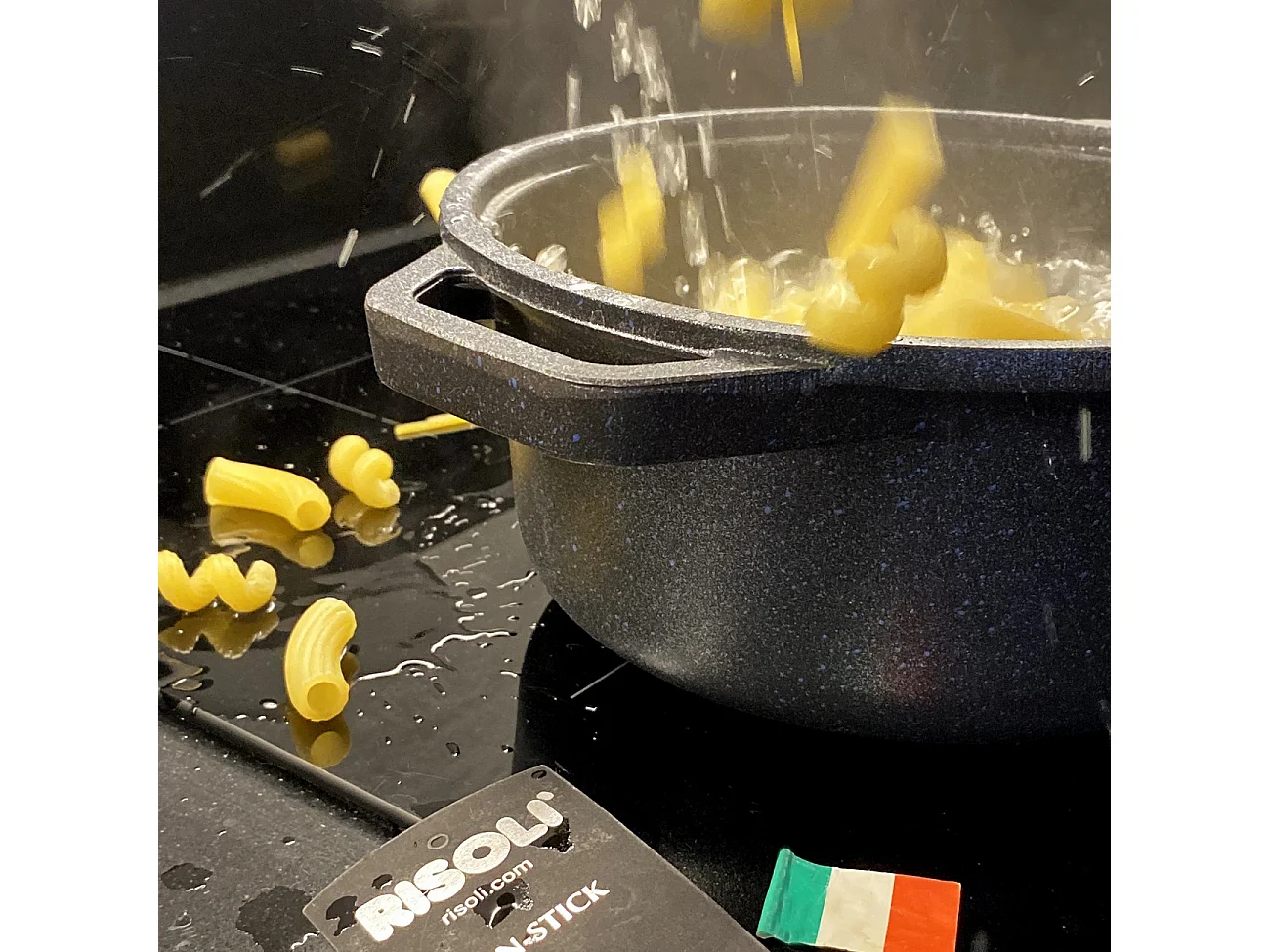 Cocotte Mini Portions, Noir, 16x16x6 cm, Risolì