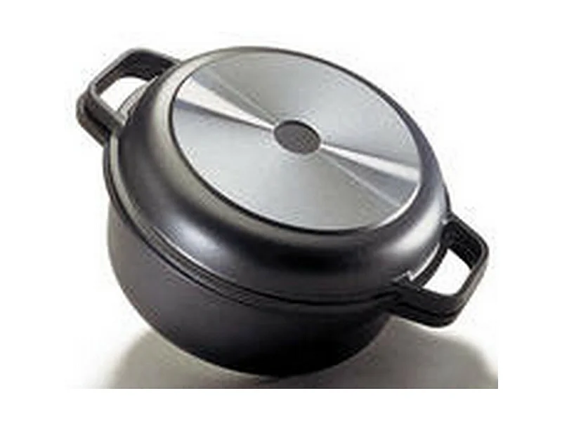 Braadpan Demontabel, Zwart, 24x24x10 cm, Risolì