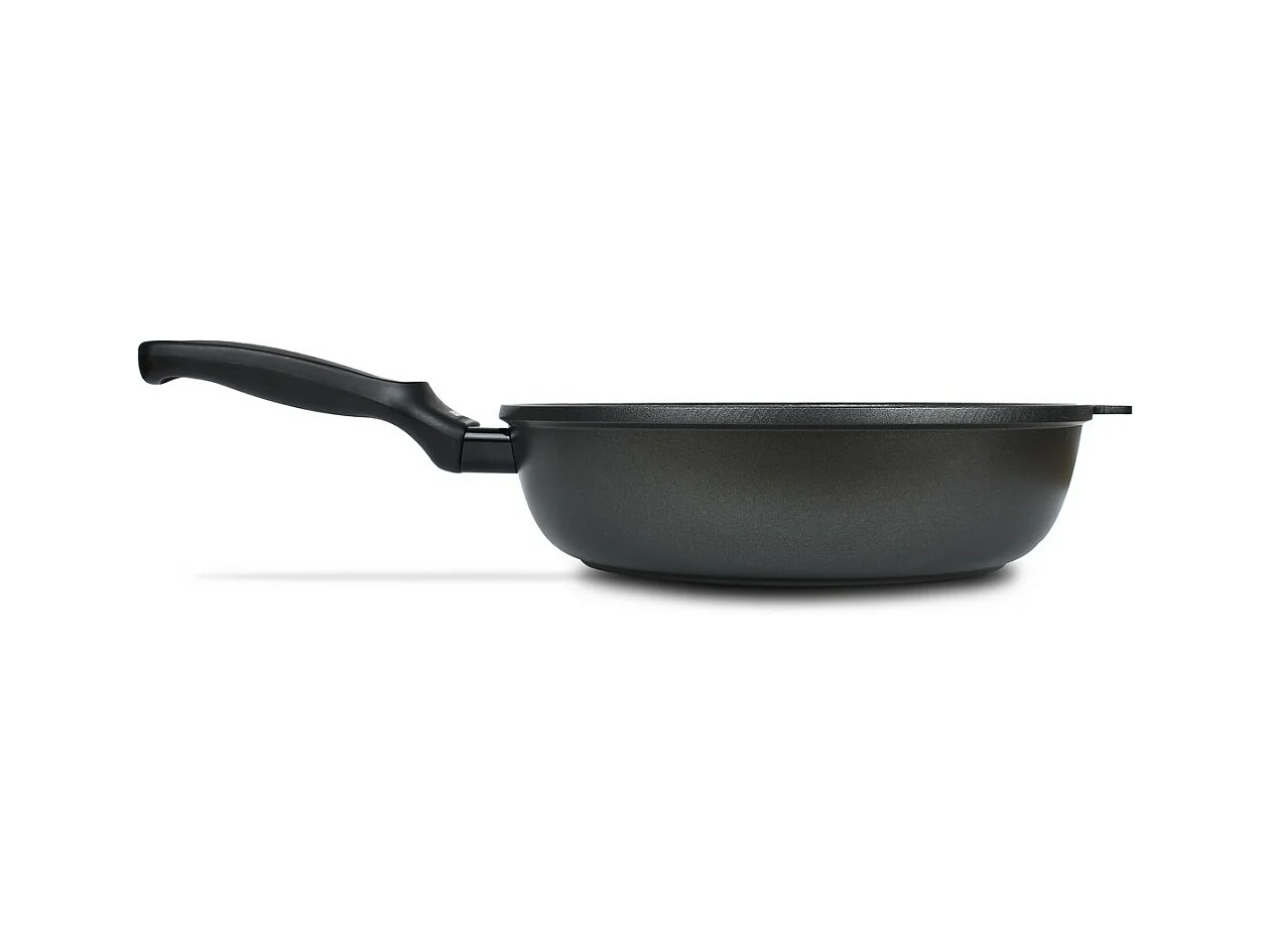 Poêle à Frire Haute Granite Premium, Anthracite, 24x24x8 cm, Risolì