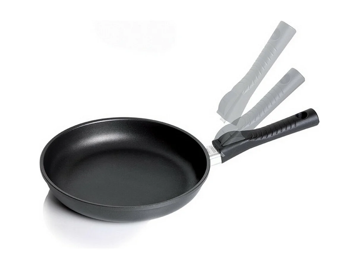 Lage Koekenpan Uitneembare Oven, Zwart, 28x28x4,5 cm, Risolì