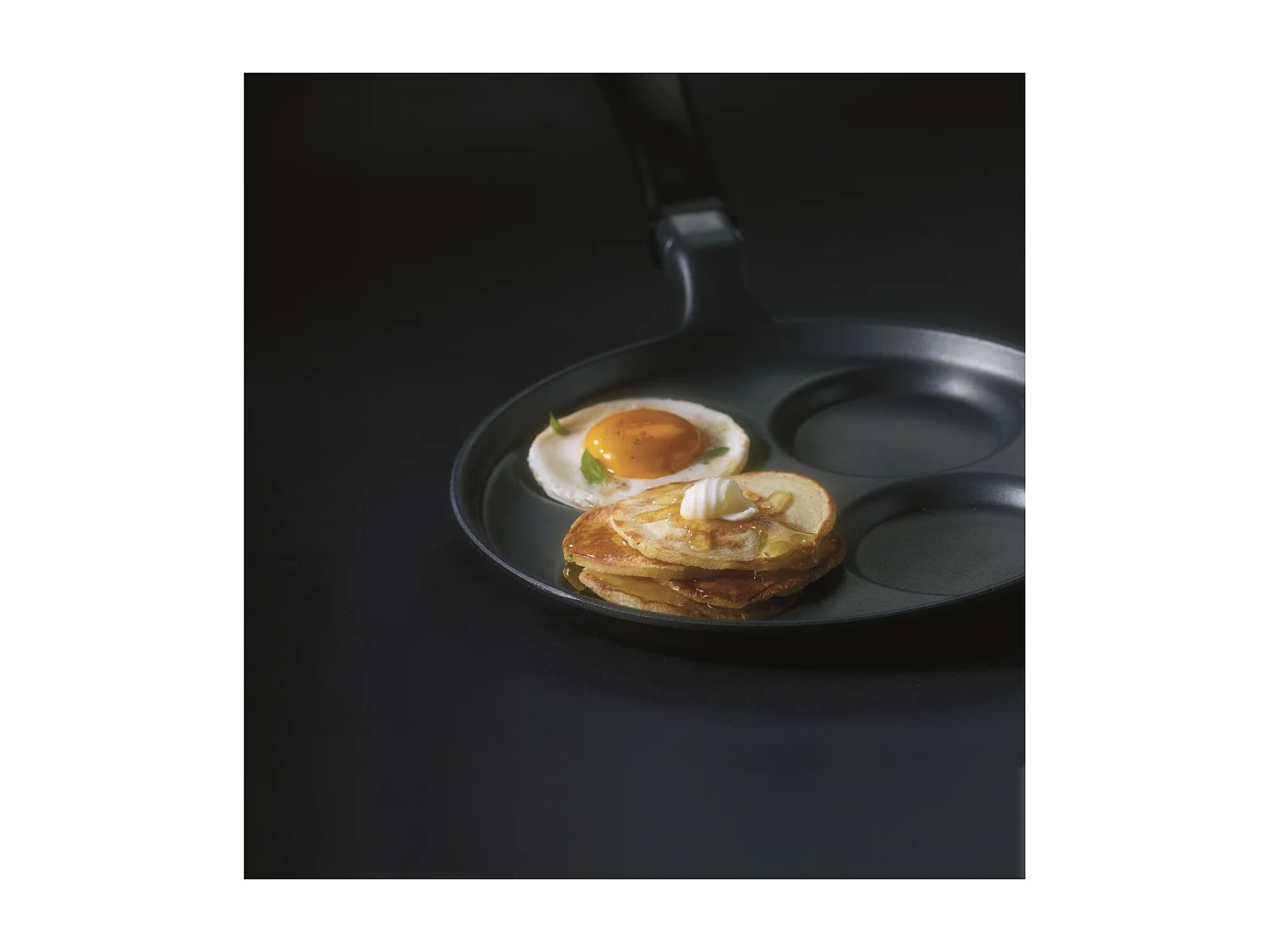 Padella per Pancakes Saporella, Nero, 25x25x2 cm, Risolì