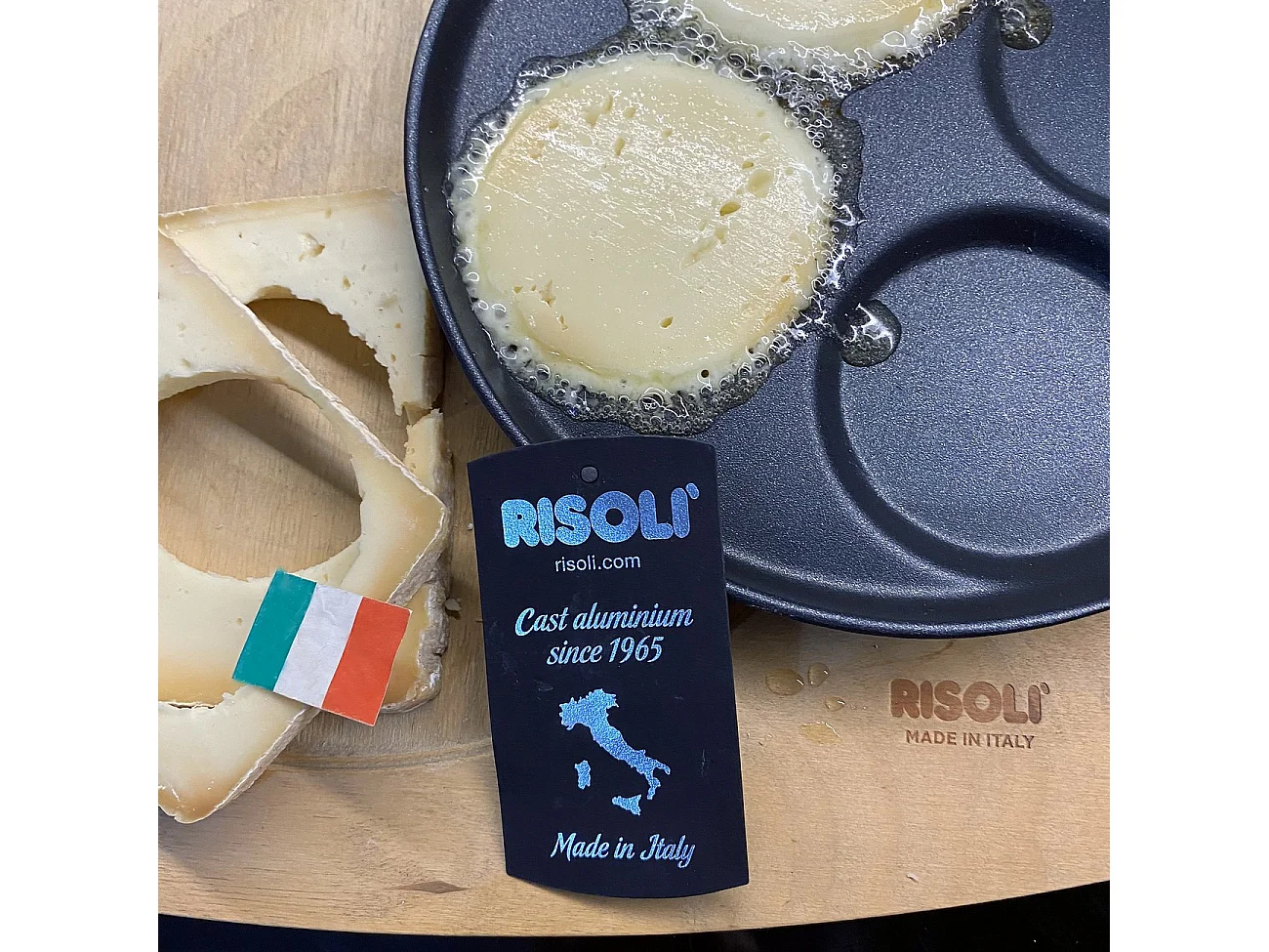 Padella per Pancakes Saporella, Nero, 25x25x2 cm, Risolì