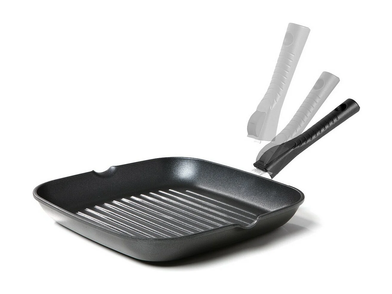 Patelnia Grillowa Wyjmowany Piekarnik, Czarny, 26x26x4,5 cm, Risolì