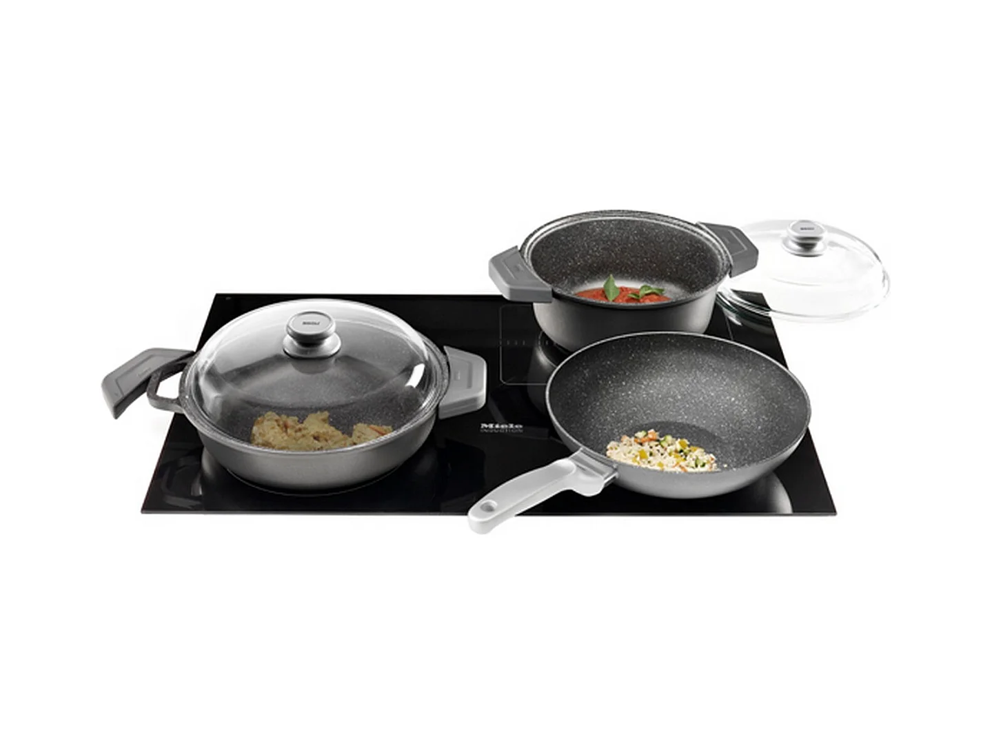 Niska Patelnia do Smażenia Granite Premium, Antracyt, 28x28x4,5 cm, Risolì