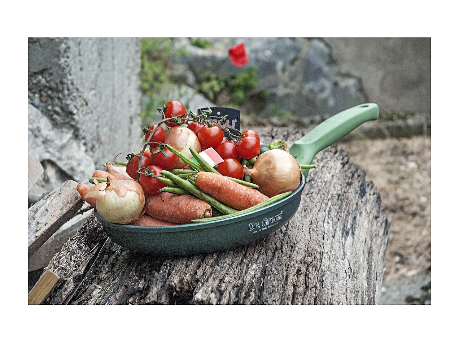 Lage Koekenpan Dr. Green, Groen, 20x20x4,5 cm, Risolì