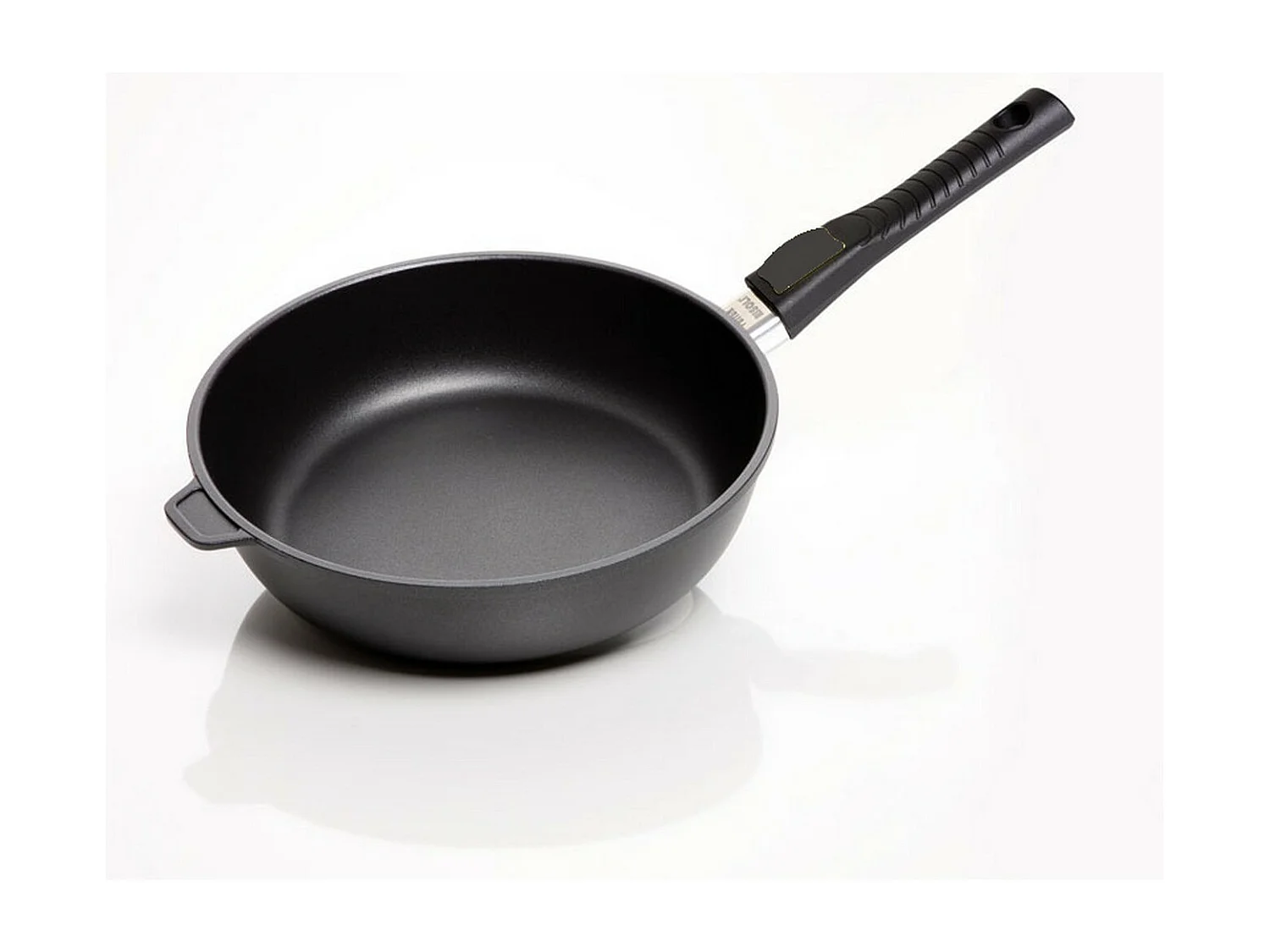 Hoge Koekenpan Black Plus, Zwart, 24x24x8 cm, Risolì