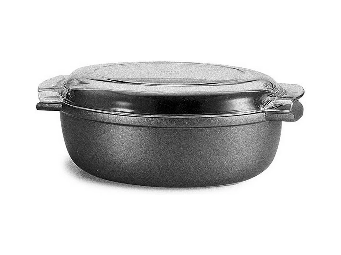 Poêle à Rôtir Oven Removable, Noir, 36x24x13 cm, Risolì