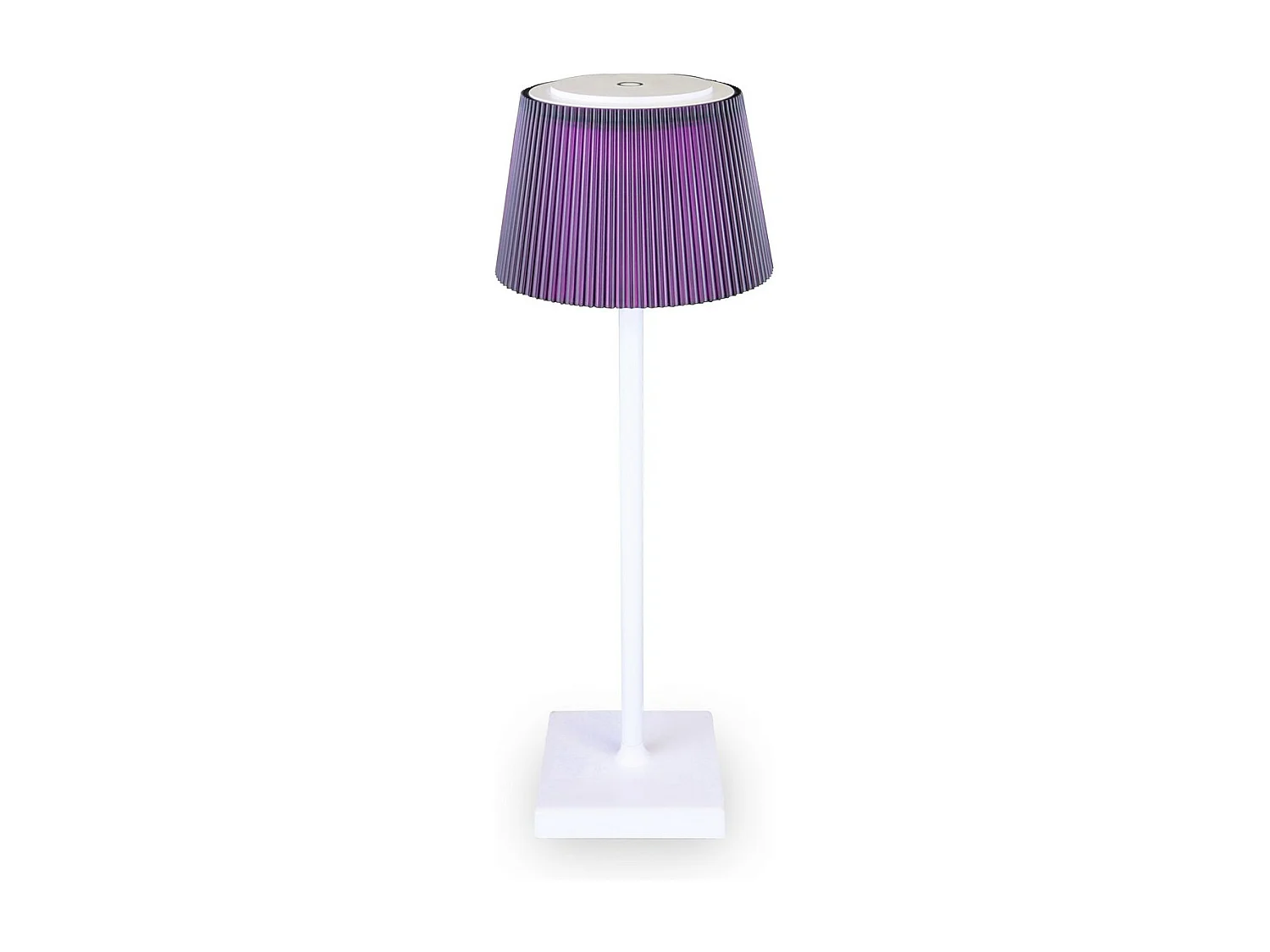 Lampe à Poser Rechargeable Clelia, Violet, 13x13x38 cm, Majestic