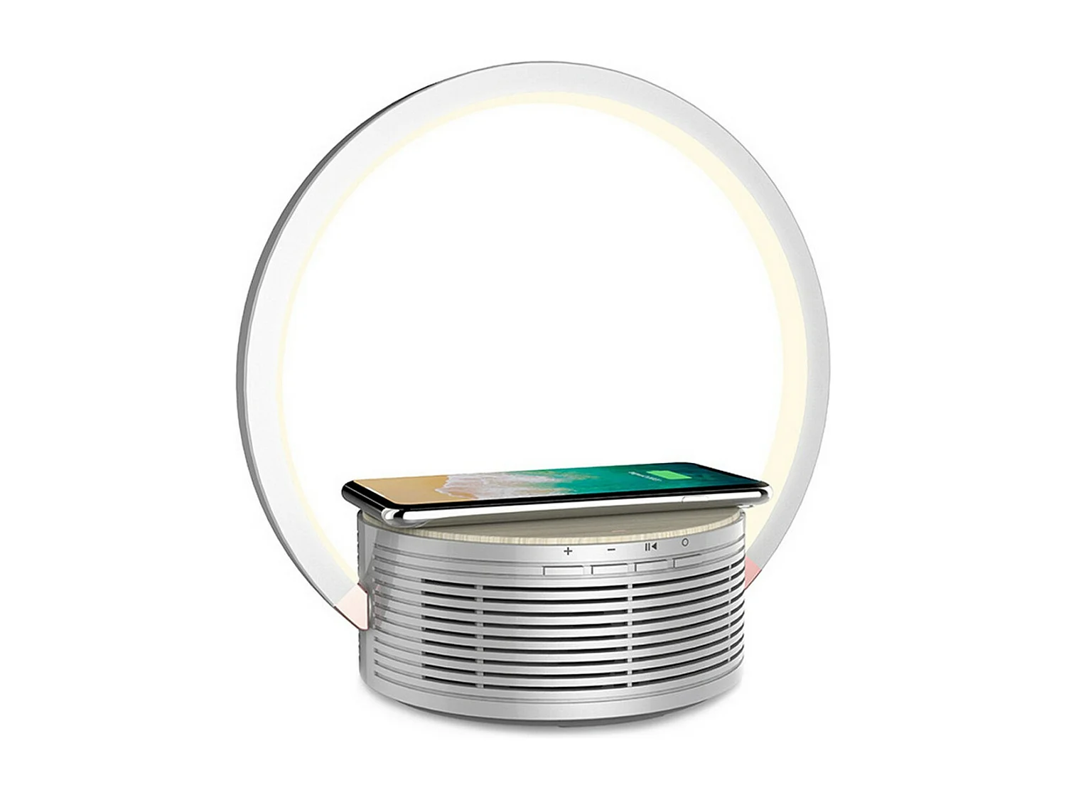 Lampada da Tavolo Smart Lilli, Bianco, 25,4x6,4x22 cm, Majestic