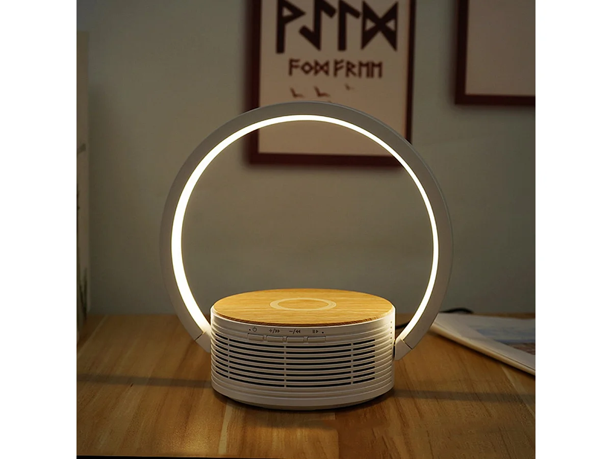 Lampada da Tavolo Smart Lilli, Bianco, 25,4x6,4x22 cm, Majestic