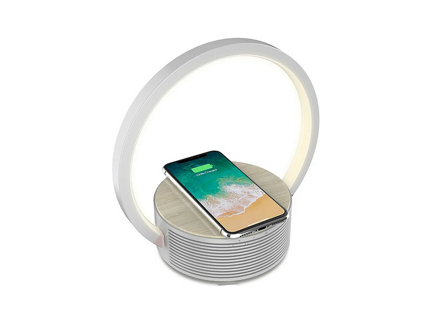 Lampada da Tavolo Smart Lilli, Bianco, 25,4x6,4x22 cm, Majestic