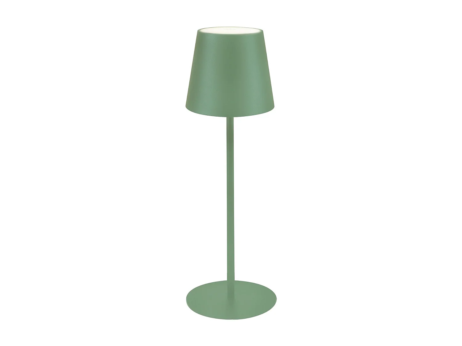 Lampe à Poser Rechargeable Agata, Vert, 12x12x37 cm, Majestic