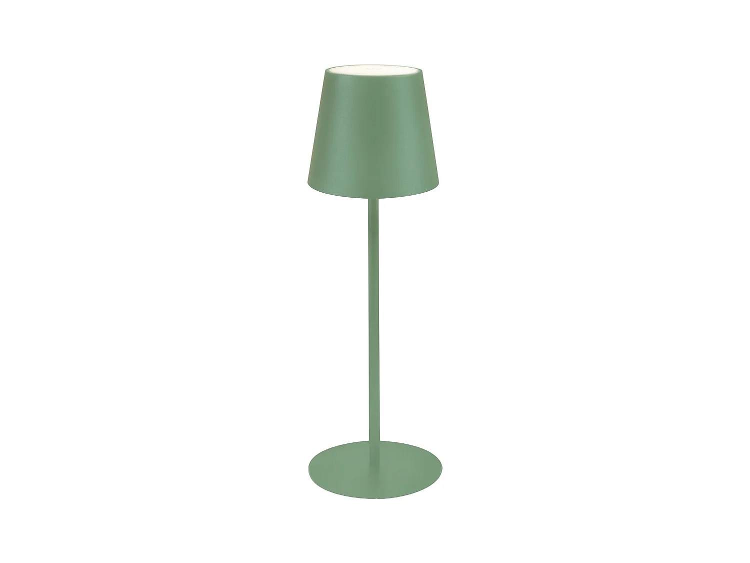 Lampe à Poser Rechargeable Agata, Vert, 12x12x37 cm, Majestic