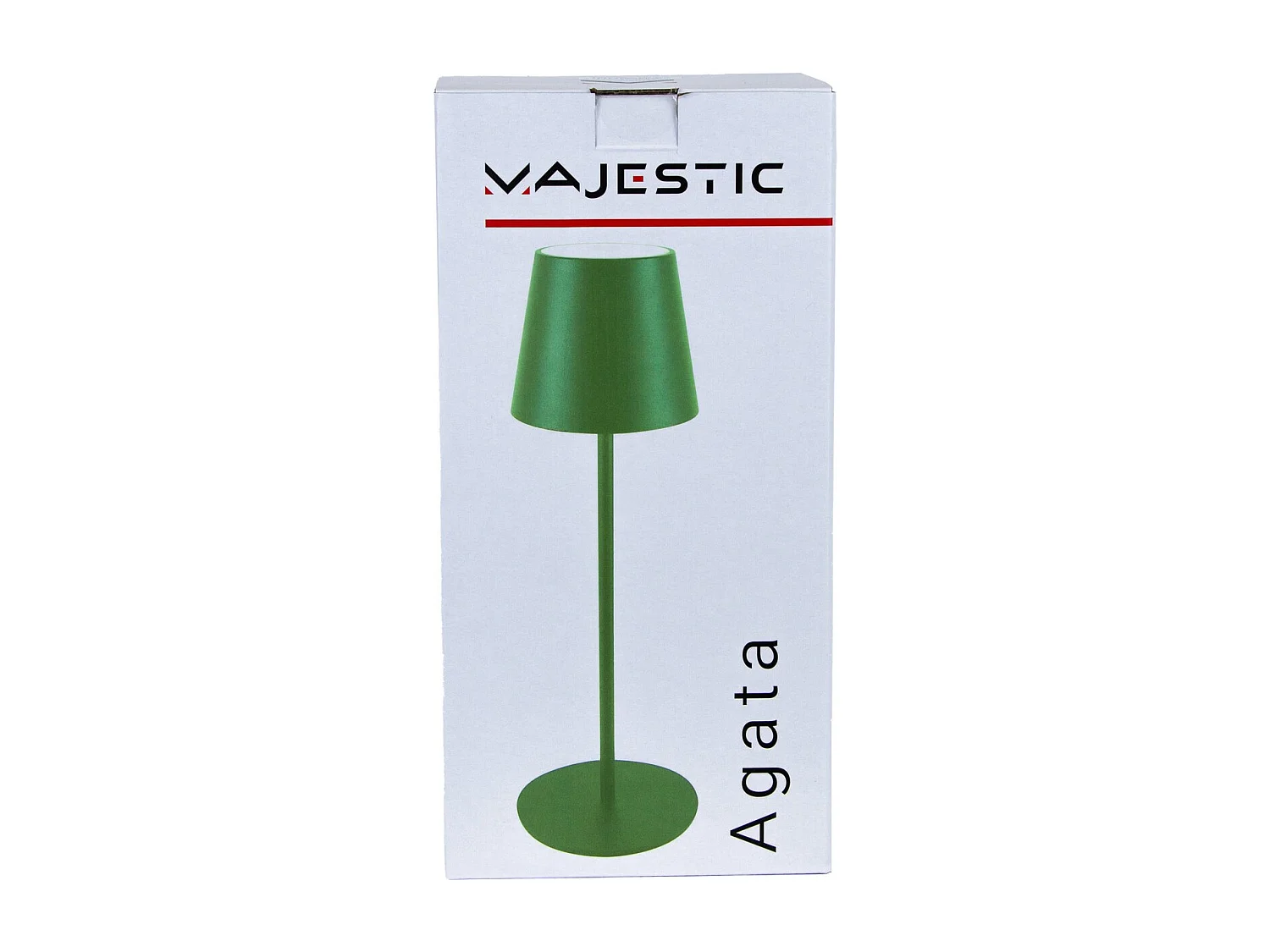 Lampe à Poser Rechargeable Agata, Vert, 12x12x37 cm, Majestic
