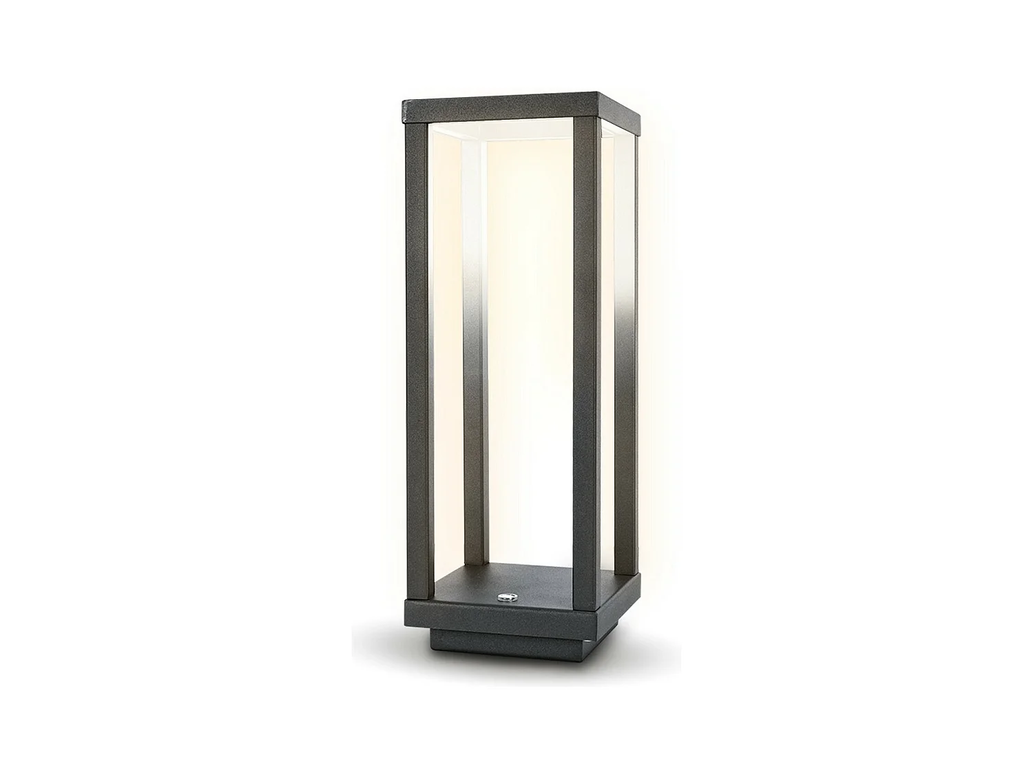 Lampe à Poser Rechargeable Lea, Gris, 10x10x28,5 cm, Majestic
