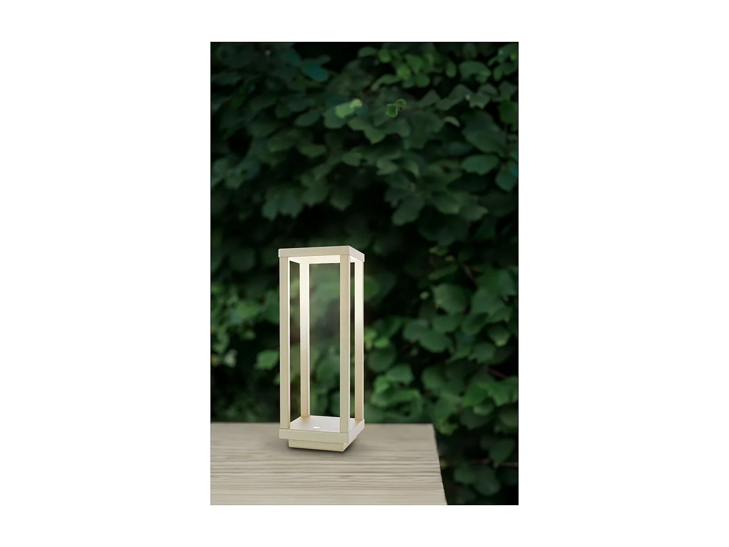 Lampe à Poser Rechargeable Lea, Ivoire, 10x10x28,5 cm, Majestic