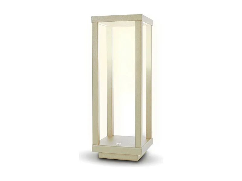 Akumulatorowa Lampa Stołowa Lea, Kość Słoniowa, 10x10x28,5 cm, Majestic