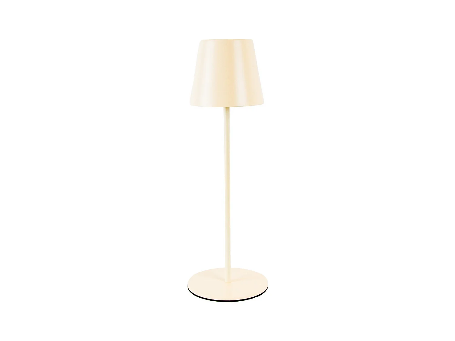 Lampe à Poser Rechargeable Agata, Ivoire, 12x12x37 cm, Majestic