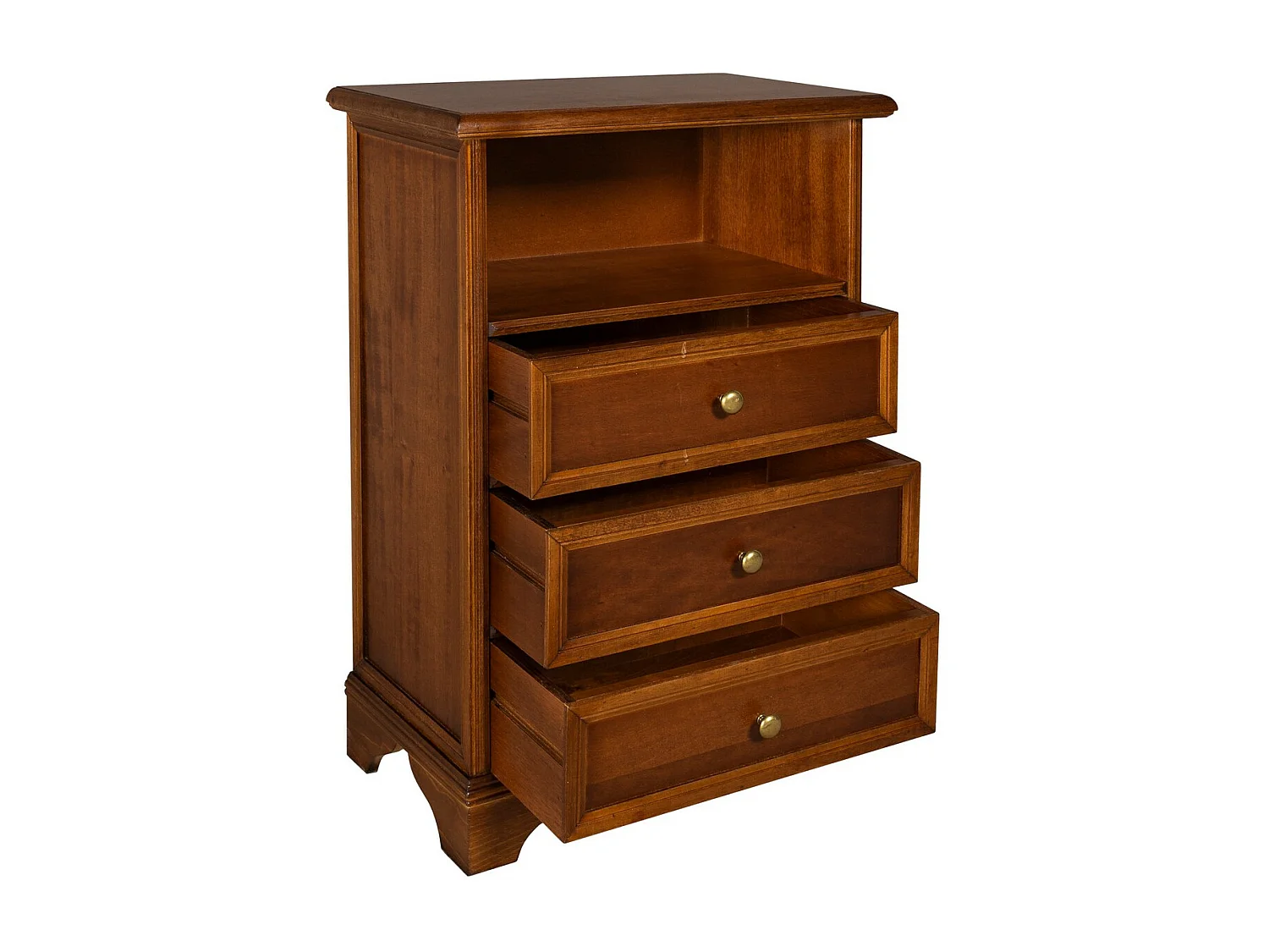 Stolik Nocny Maria, Brązowy, 51x29x75 cm, EPIKASA