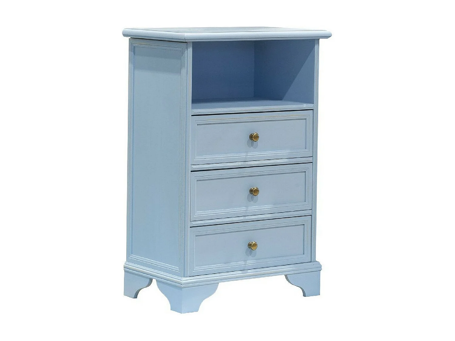 Table de Chevet Luisa, Bleu, 51x29x75 cm, EPIKASA