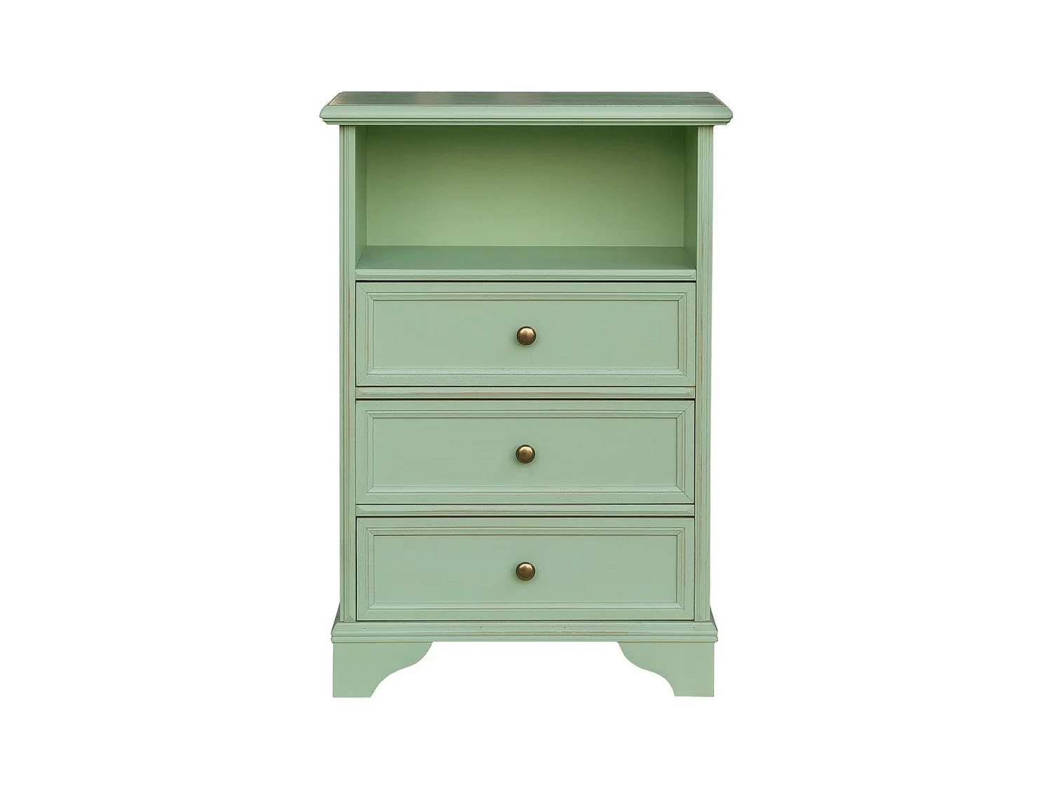 Nachtkastje Luisa, Groen, 51x29x75 cm, EPIKASA