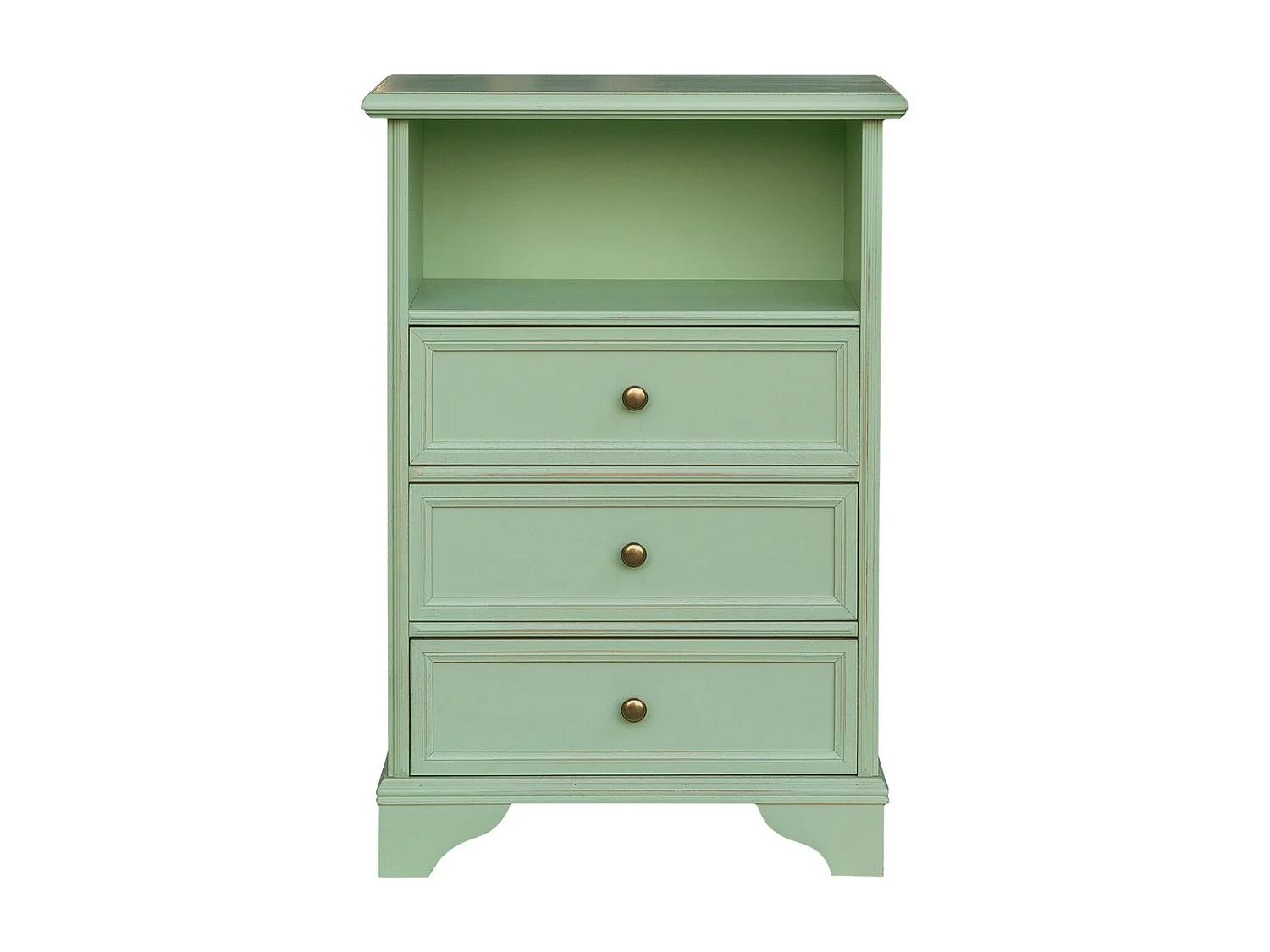 Nachtkastje Luisa, Groen, 51x29x75 cm, EPIKASA