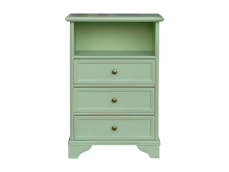 Mesa de Cabeceira Luisa, Verde, 51x29x75 cm, EPIKASA