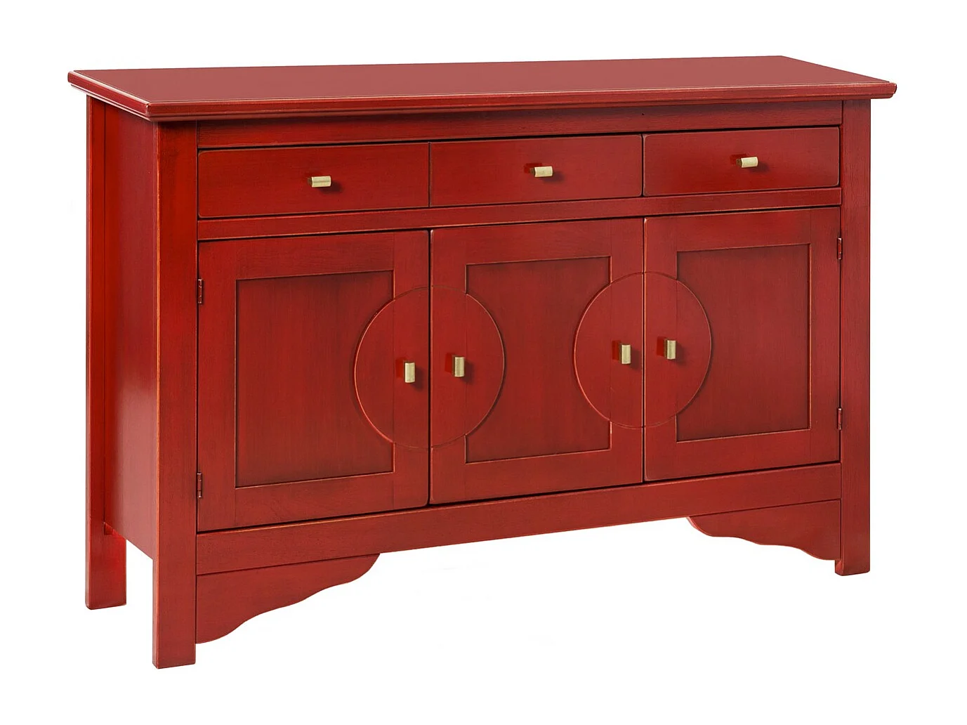 Armoire à Usages Multiples Canton, Rouge, 130x37x84 cm, EPIKASA