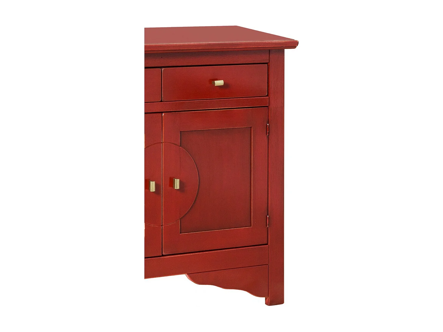 Armoire à Usages Multiples Canton, Rouge, 130x37x84 cm, EPIKASA