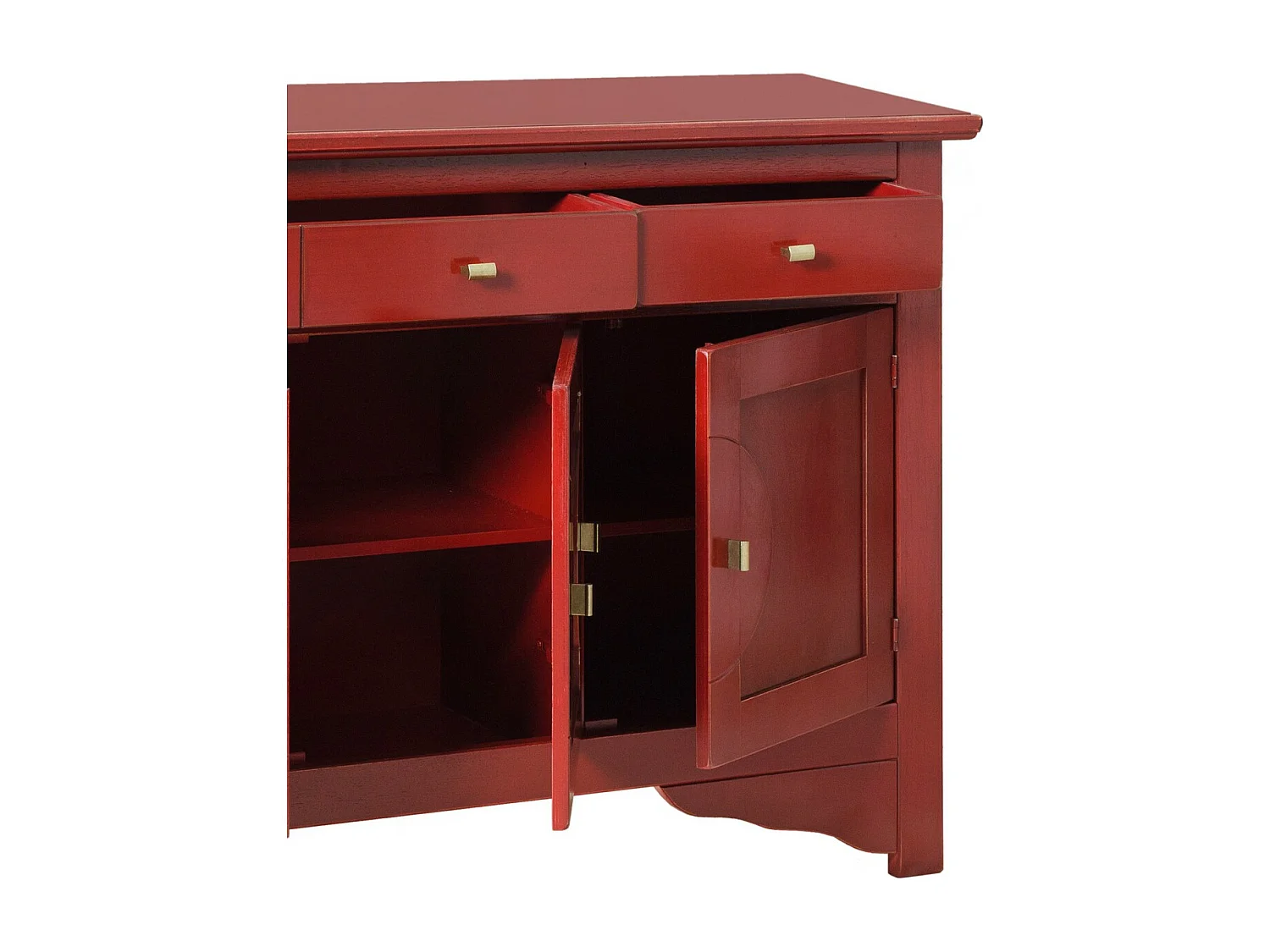 Armoire à Usages Multiples Canton, Rouge, 130x37x84 cm, EPIKASA