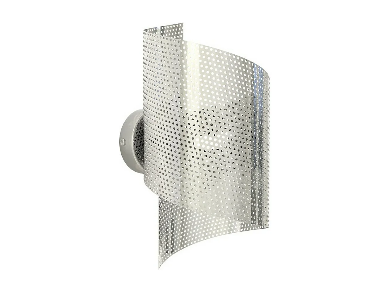 Candeeiro de Parede Spiral, Prata, 17x29x17 cm, EPIKASA