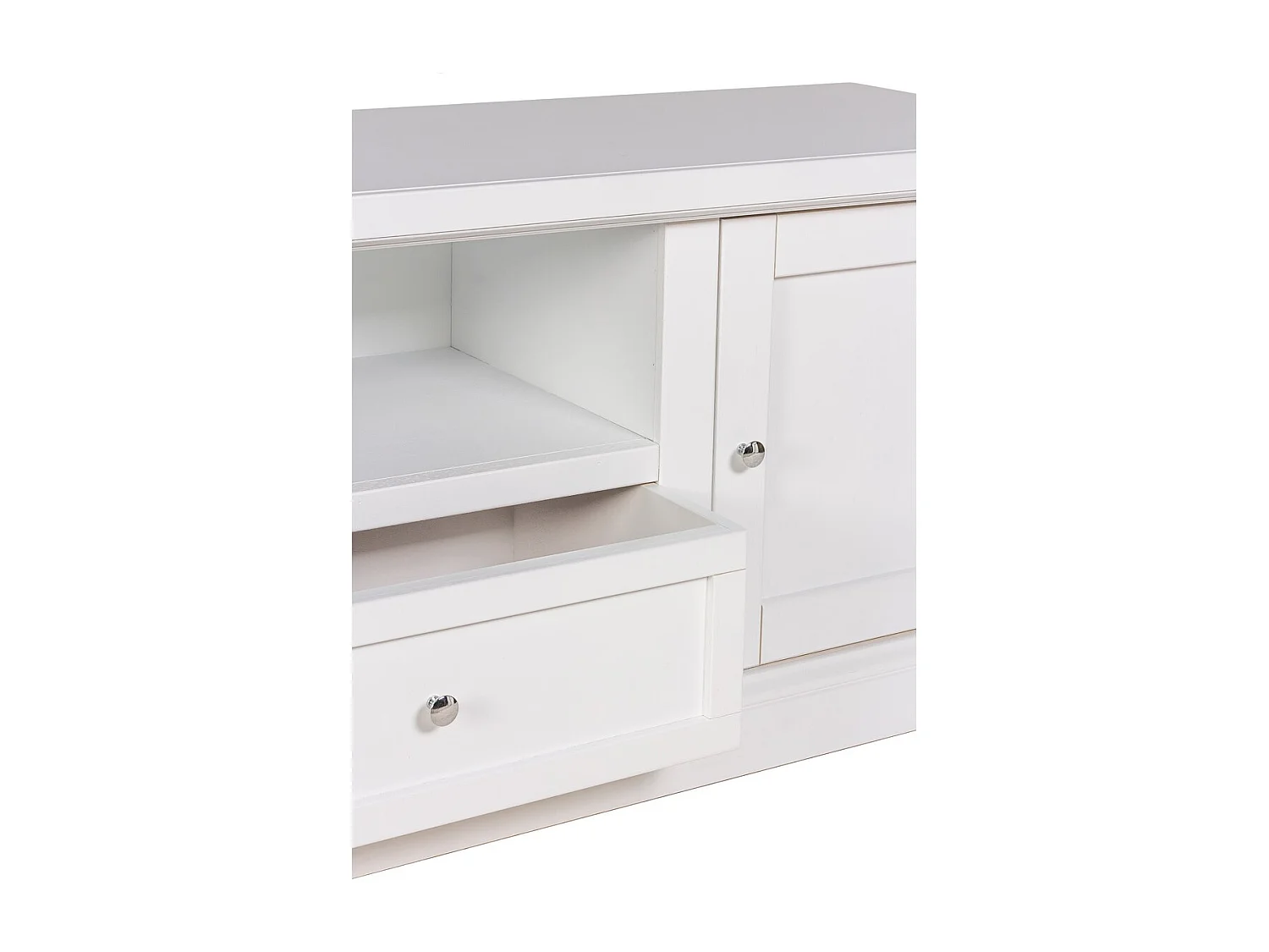 Stojak pod Telewizor Luisa, Biały, 147x40x52 cm, EPIKASA