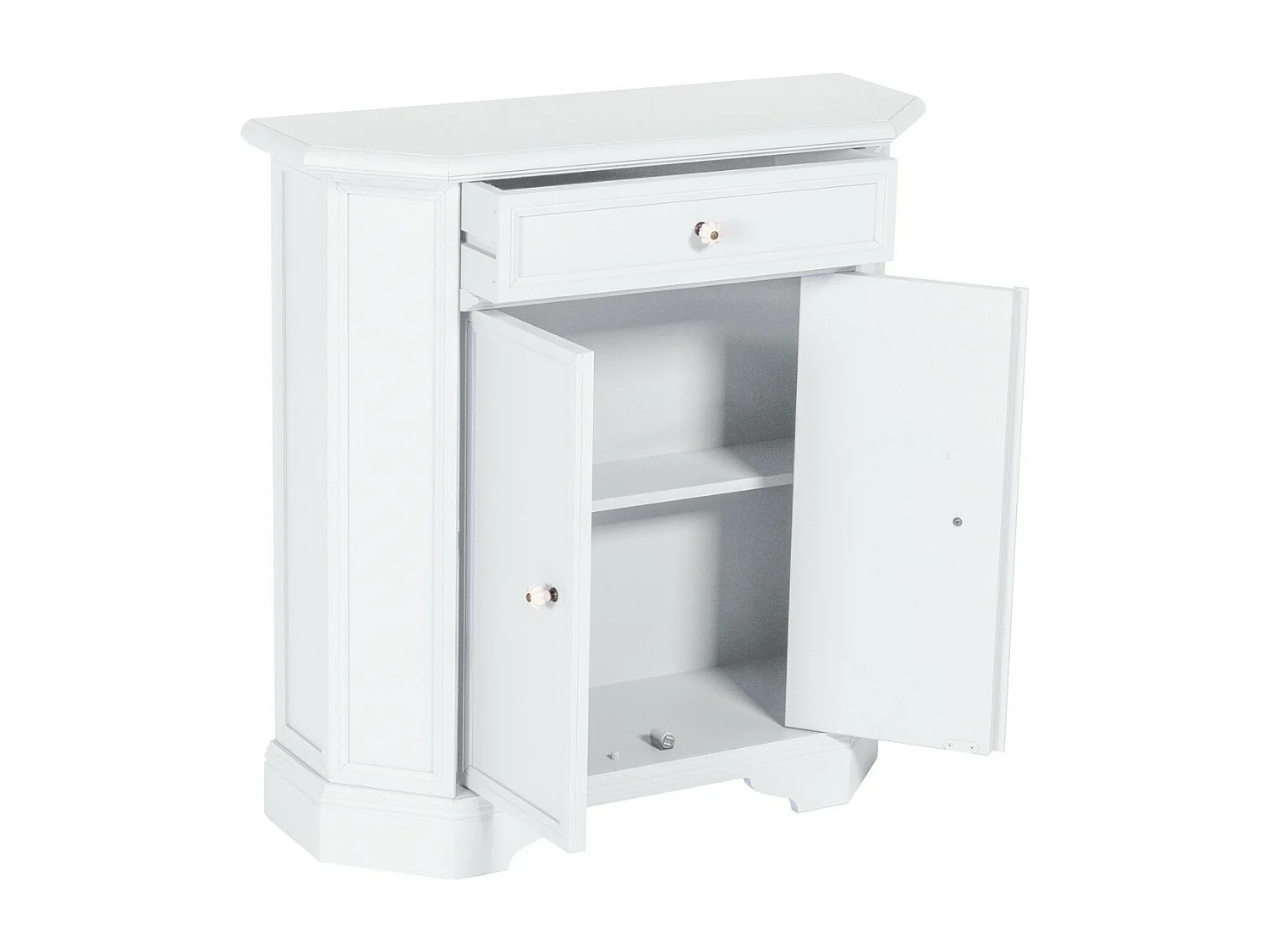 Armoire à Usages Multiples Luisa, Blanc, 70x25x73 cm, EPIKASA