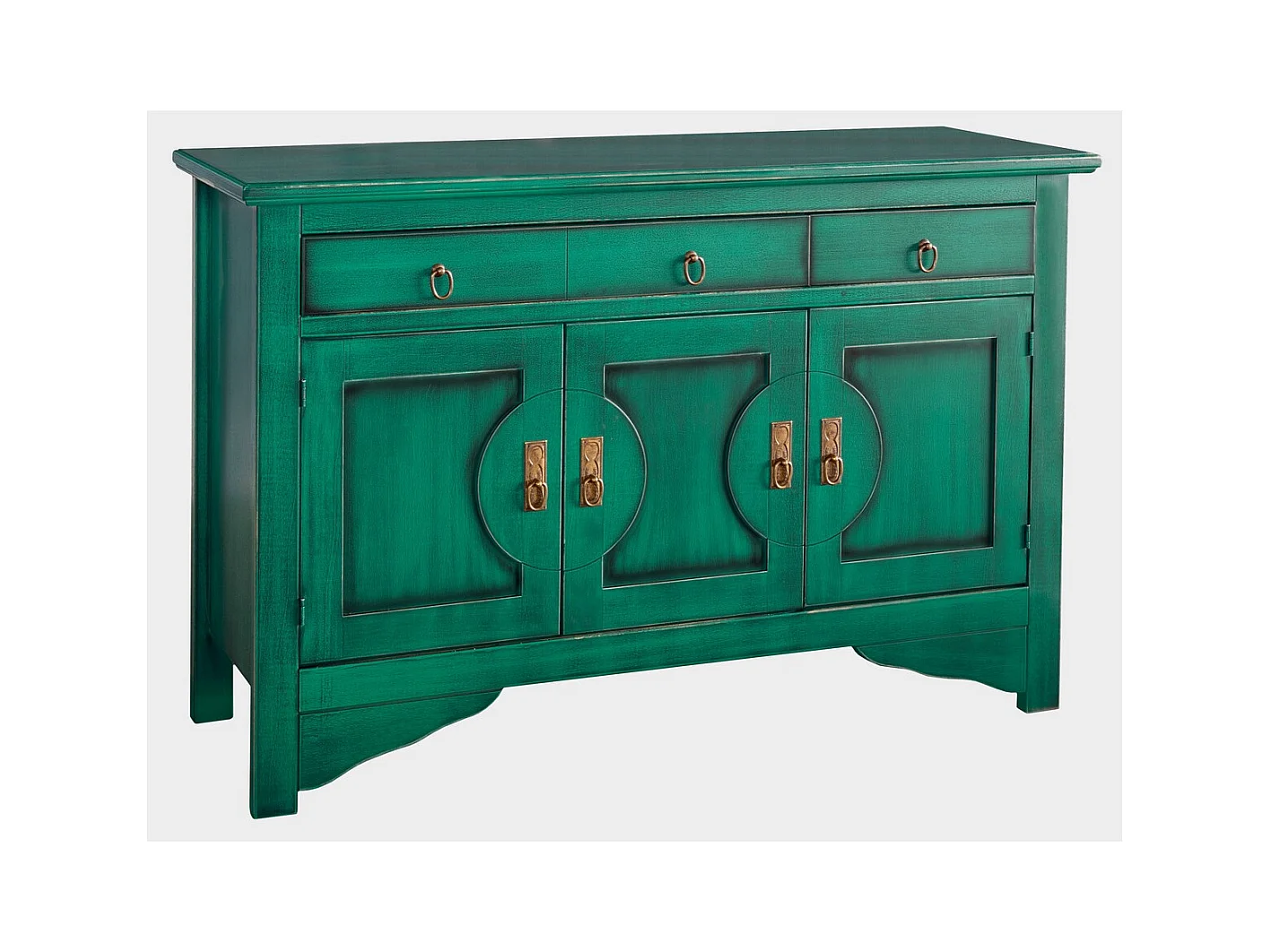 Multifunctionele Kast Canton, Groen, 130x37x84 cm, EPIKASA