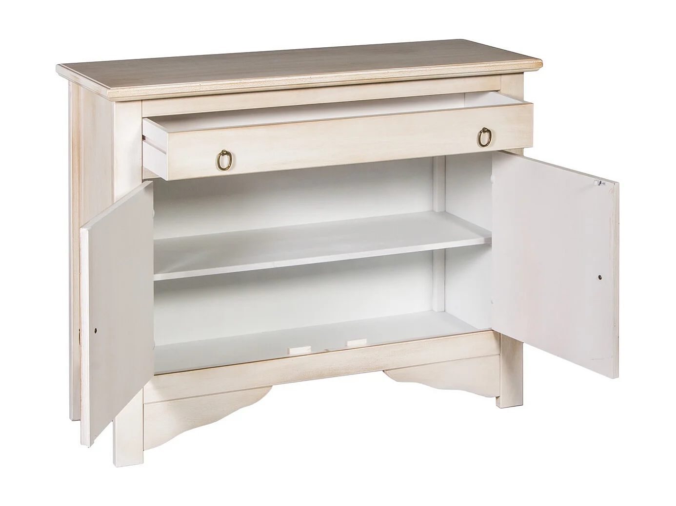 Armoire à Usages Multiples Canton, Blanc, 100x37x84 cm, EPIKASA