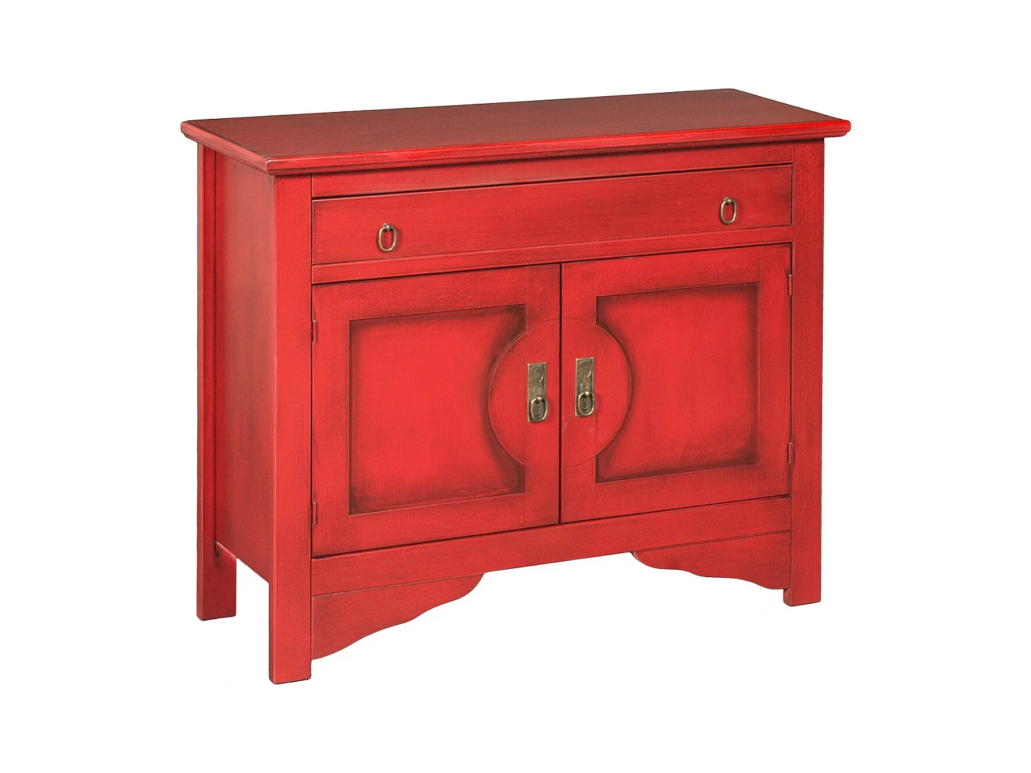 Armoire à Usages Multiples Canton, Rouge, 100x37x84 cm, EPIKASA