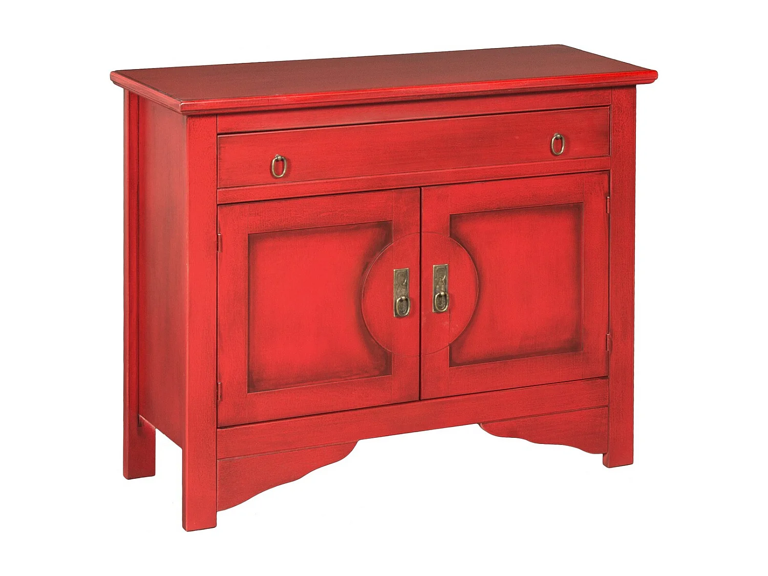 Armoire à Usages Multiples Canton, Rouge, 100x37x84 cm, EPIKASA